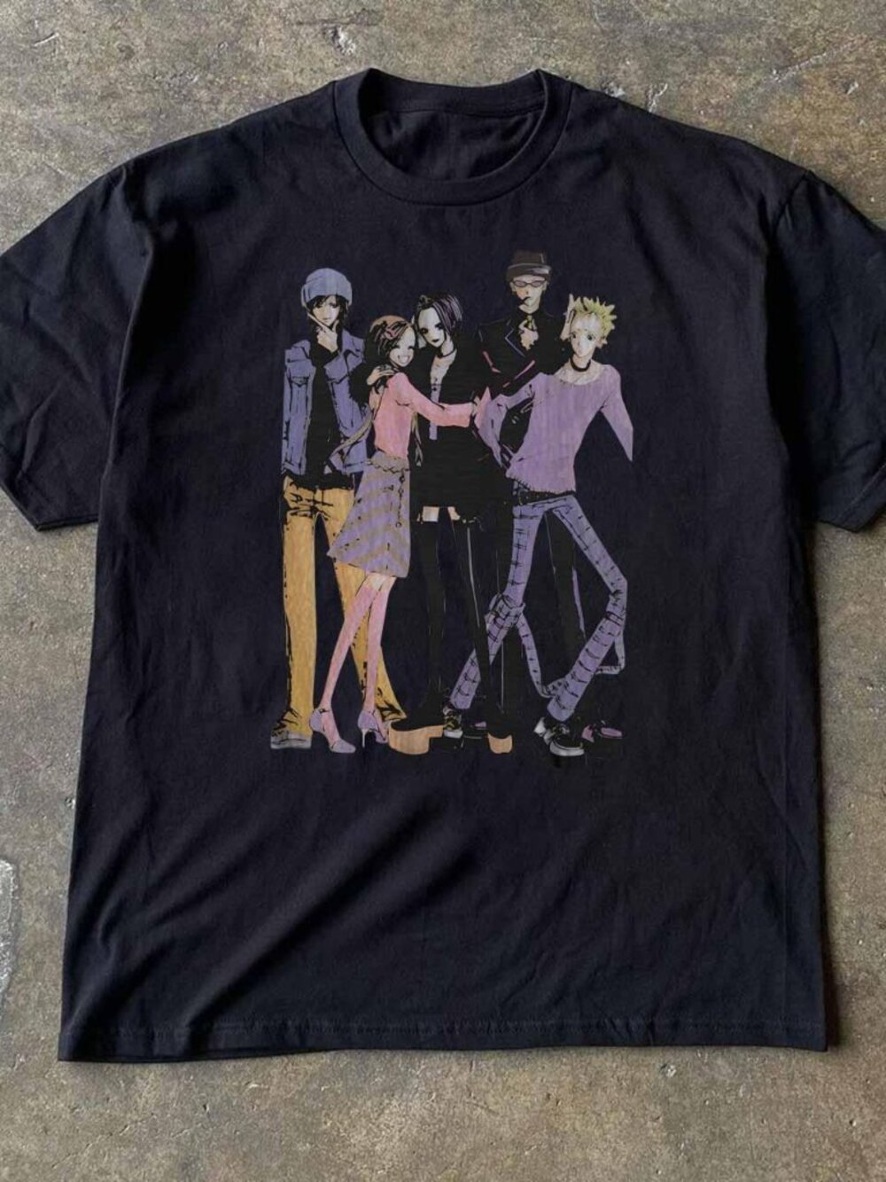 Nana Anime Manga Graphic Tee Black Shirt